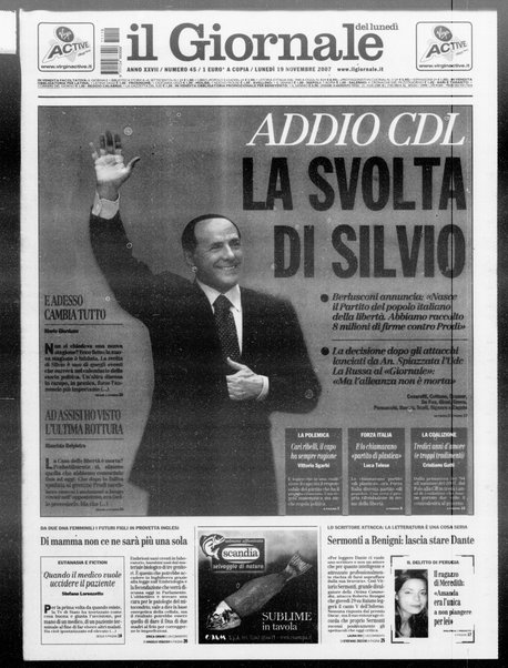 Il giornale del lunedi